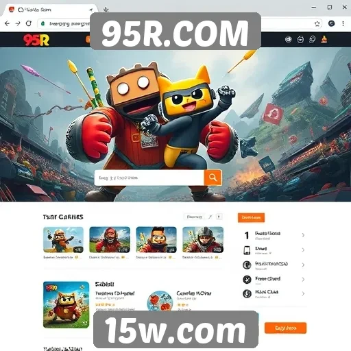 Avaliação da interface do usuário do 95R.COM